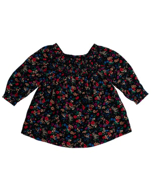 Geblümtes Kleid mit Raffung 486307 für Baby-Mädchen