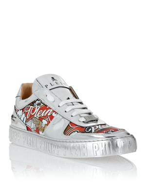 Mirror Leather Low Top Sneakers Golden Eagle