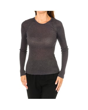 Damen-Langarmpullover mit Rückenöffnung 3Y5M2A-5M1TZ