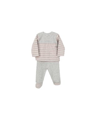 GESTREIFTES CANESU Langarm-Set