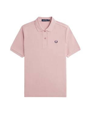 Fred Perry - Einfarbiges Poloshirt In Altrosa