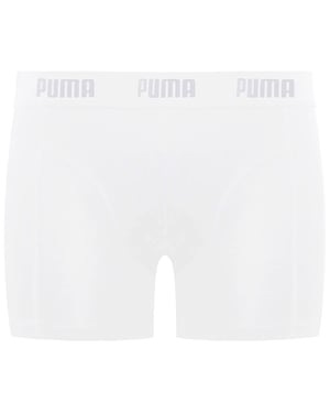 Puma 1er-Pack Einfarbige Herren Boxer-Shorts Weiß