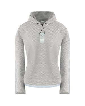 Puma x Helly Hansen Damen Grauer Polar Fleece Hoodie
