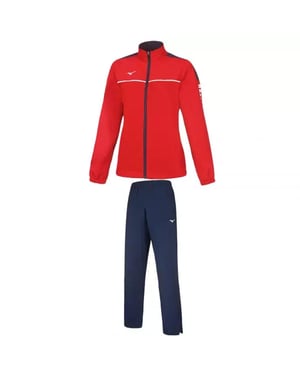 Mizuno Team Tokyo Micro Herren Rot/Marine Trainingsanzug