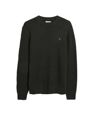 Farah - "Foraker" Sweatshirt für Herren, Rundhalsausschnitt (Schwarz)