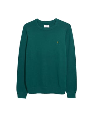 Farah - "Kingsbury" Sweatshirt für Herren, Rundhalsausschnitt (Grün)