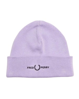 Fred Perry - Mütze für Herren/Damen Unisex, Logo (Flieder)