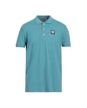 Diesel - "T-Harry" Poloshirt für Herren, Reißverschluss (Blau)