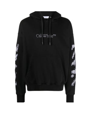 Off-white Diags Bit Book Skate Hoodie Schwarz