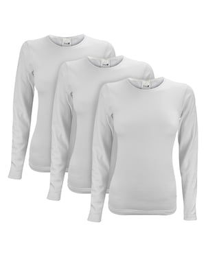 3er-Pack Damen Langarm-Thermoshirts für den Winter