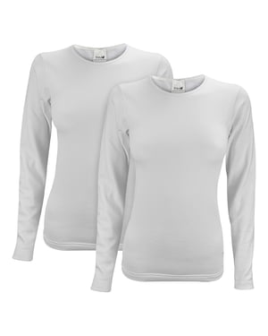 2er-Pack Damen Langarm-Thermooberteil für den Winter