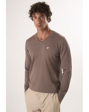 Pullover Pullover Mit V-Ausschnitt