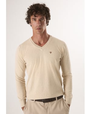 Pullover Pullover Mit V-Ausschnitt