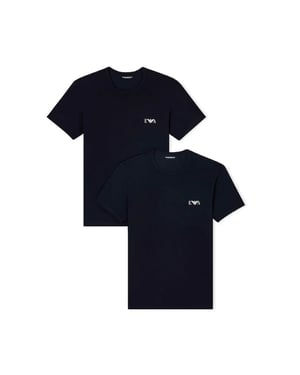 Emporio Armani Herren-T-Shirt-Packung x2 Eagle GA