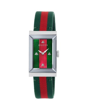 Gucci YA147404 G-Frame Mehrfarbige Damenarmbanduhr - Elegantes Design mit Schweizer Uhrwerk