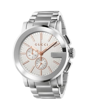 Gucci G-Chrono YA101201 Herren Quarzuhr - Elegantes Silberzeitmesser