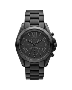 Elegante Michael Kors MK5550 Damenuhr - Schwarzer Edelstahl
