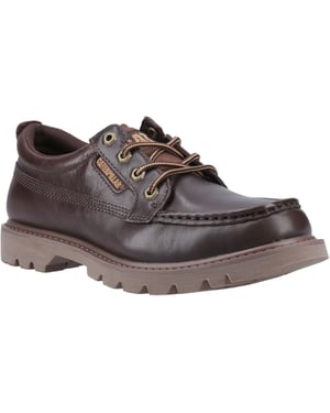 CAT Lifestyle Colorado Mokassin Low Leder Herren Dunkelbraune Schnürschuhe