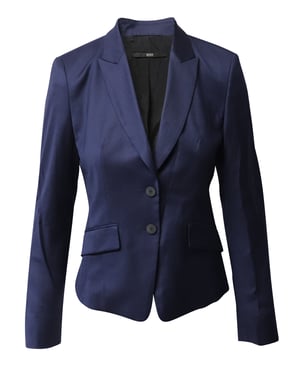 Hugo Boss Einreiher-Blazer aus blauer Wolle