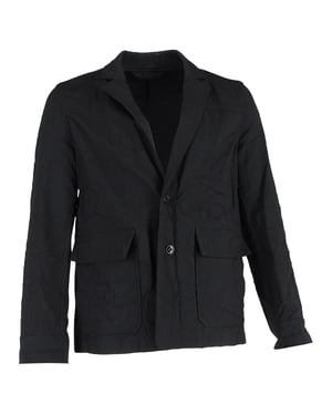 Acne Studios Arbeitsjacke im taillierten Schnitt aus schwarzer Baumwolle