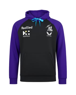 Castore Melbourne Storm Herren Schwarzes Trainingshoodie