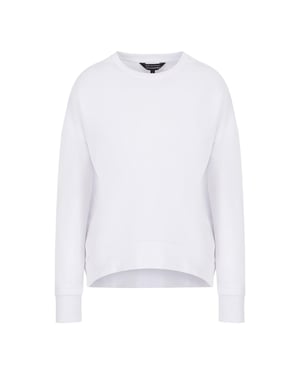 Armani Exchange - Sweatshirt für Damen, Rundhalsausschnitt (Weiß)