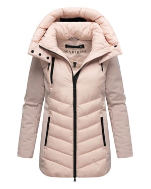 Marikoo Damen Winterjacke Tivaa XVI mit Softshell & abnehmbarer Kapuze
