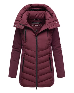 Marikoo Damen Winterjacke Tivaa XVI mit Softshell & abnehmbarer Kapuze
