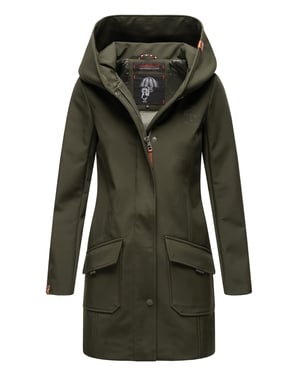Marikoo Damen Softshelljacke – Mayleen, wasserabweisend mit Kapuze