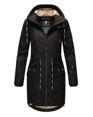 Marikoo Damen Softshelljacke – Racquellee mit Kapuze & Fleecefutter