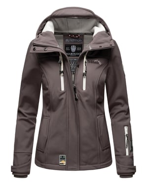 Marikoo Damen Softshelljacke – Kleine Zicke, warm mit Kapuze & Fleecefutter