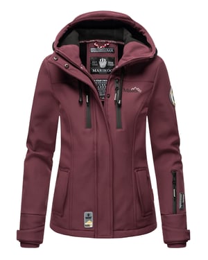 Marikoo Damen Softshelljacke – Kleine Zicke, warm mit Kapuze & Fleecefutter