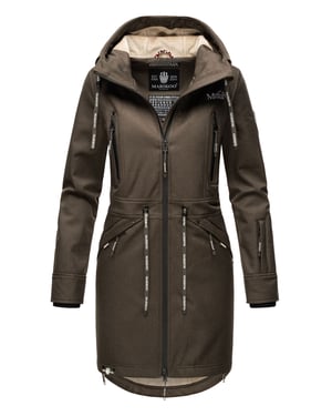 Marikoo Damen Softshelljacke – Racquellee mit Kapuze & Fleecefutter