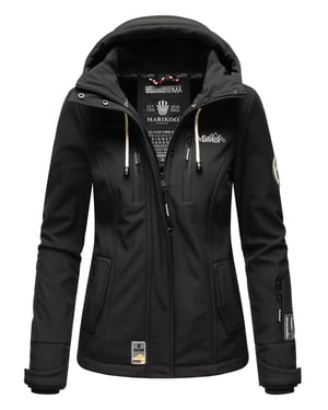 Marikoo Damen Softshelljacke – Kleine Zicke, warm mit Kapuze & Fleecefutter