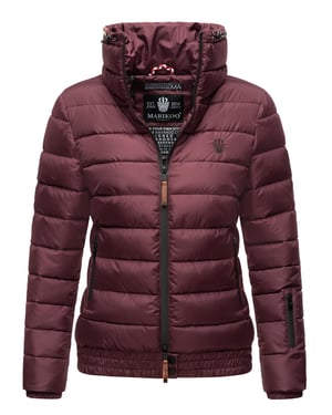 Marikoo Damen Steppjacke Poisen mit hohem Kragen & Teddyfleece-Taschen