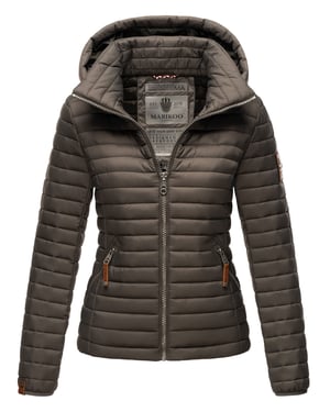 Marikoo Damen Steppjacke – Löwenbaby, leicht mit abnehmbarer Kapuze