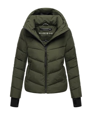 Marikoo Damen Steppjacke Yukanii mit Kapuze & femininer Passform