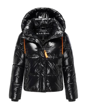 Marikoo Damen Winter Steppjacke Skyraa mit Kapuze & glänzendem Design