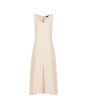 Armani Exchange Damen V-Ausschnitt Jumpsuit (Nude)
