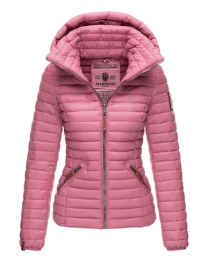 Marikoo Damen Steppjacke – Löwenbaby, leicht mit abnehmbarer Kapuze