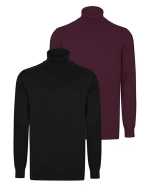 Pullover Rollkragenpullover 2Er-Pack