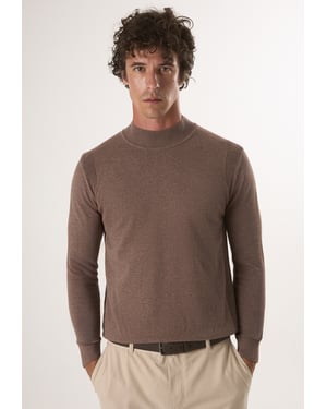 Pullover Halber Rollkragenpullover