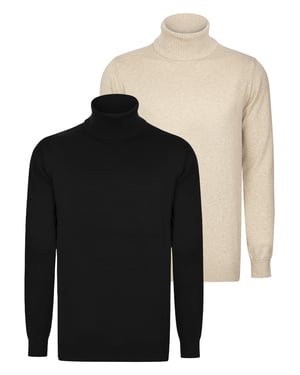 Pullover Rollkragenpullover 2Er-Pack