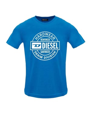Diesel Herren Hardware Circle T-Shirt (Blauer Saphir)