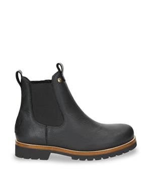 Panama Jack Herren Beny Igloo C1 Chelsea-Stiefel aus schwarzem, wasserdichtem Leder
