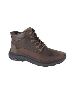 Skechers Pollard Waylon Leder Herren Cocoa Stiefeletten