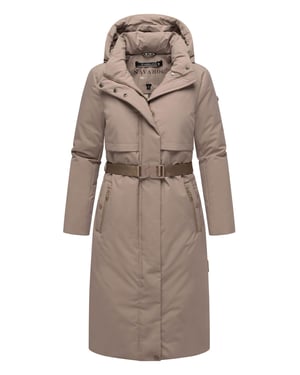 Navahoo Damen Winterparka WALDBUMMLER – wetterfest & stilvoll mit Taillengürtel