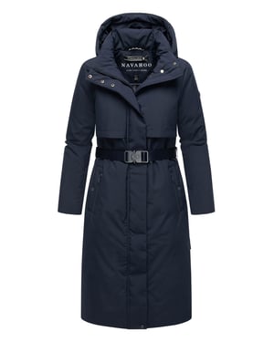 Navahoo Damen Winterparka WALDBUMMLER – wetterfest & stilvoll mit Taillengürtel