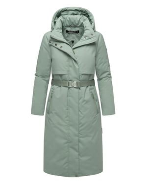 Navahoo Damen Winterparka WALDBUMMLER – wetterfest & stilvoll mit Taillengürtel