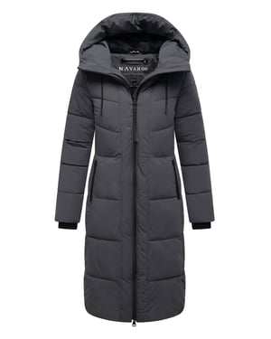 Navahoo Damen Winter Steppmantel SCHOKOKUSS – elegant, warm & funktional